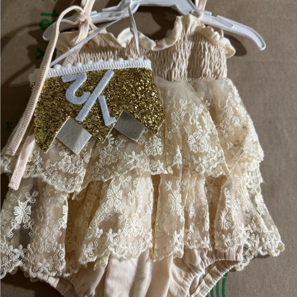 Baby girl half birthday outfit 3-6 month